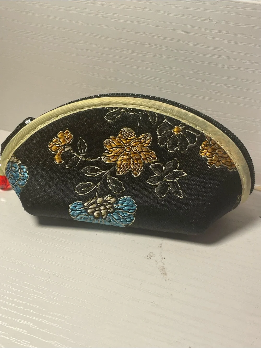 Black Floral Pouch - Women's Mini Bag
